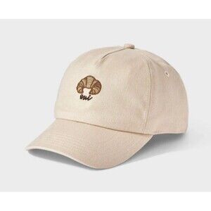 Oui Girls Croissant Baseball Hat Beige Size OSFM